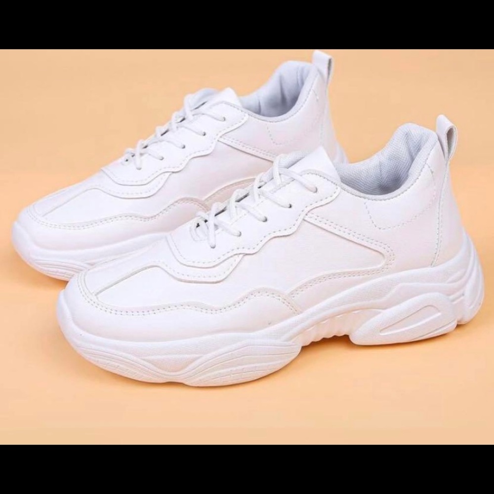 SHEIN white chunky rubber shoes